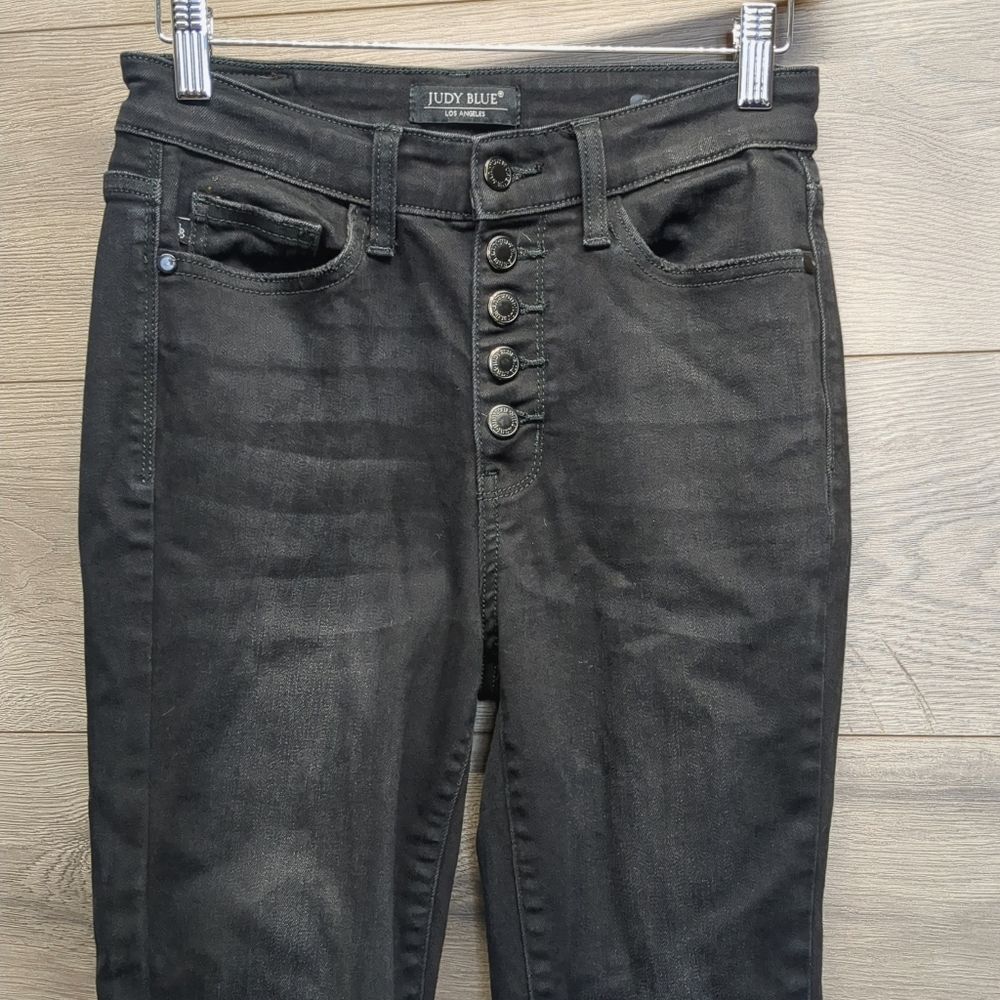 Judy Blue High Rise Skinny Fit Black Jeans Women's Size 1 / 25